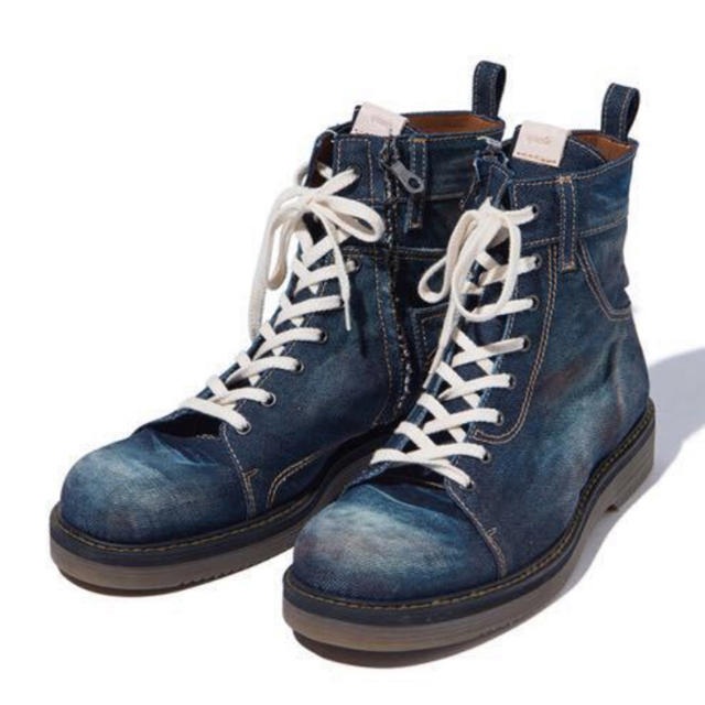 glamb(グラム)の本日限定価格！Slinky denim boots サイズ1 glamb メンズの靴/シューズ(ブーツ)の商品写真