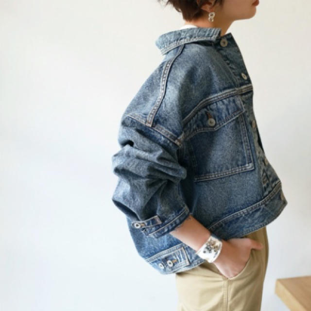 TODAYFUL(トゥデイフル)のTODAYFUL Cuffstrap Denim JK レディースのジャケット/アウター(Gジャン/デニムジャケット)の商品写真