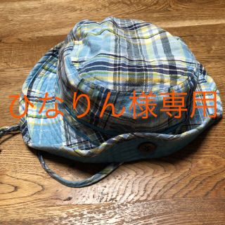 マザウェイズ(motherways)のmotherways コットンチェックワークハット 54cm(帽子)