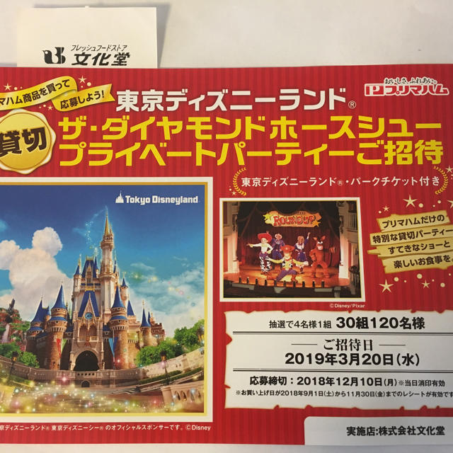 値下げしました】懸賞:ディズニーランド ダイヤモンドホースシュー