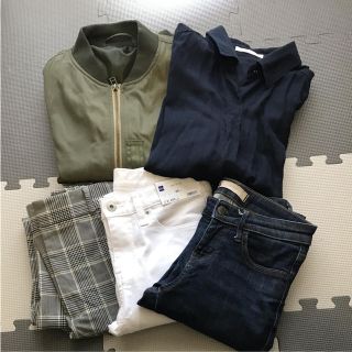 ユニクロ(UNIQLO)のユニクロ GU おまとめセット① 白スキニー抜き(セット/コーデ)