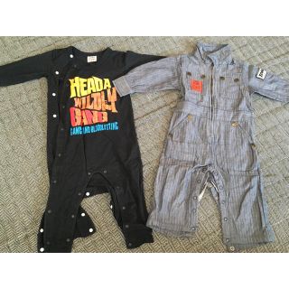 エフオーキッズ(F.O.KIDS)の2点セット★BREEZEブリーズ 80センチ70センチ ロンパース(ロンパース)