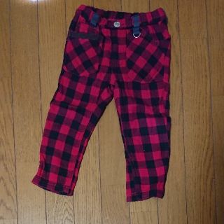 ジャンクストアー(JUNK STORE)のサイズ95JUNK STORE（エフオーキッズ系列）パンツ・ズボン 赤チェック(パンツ/スパッツ)