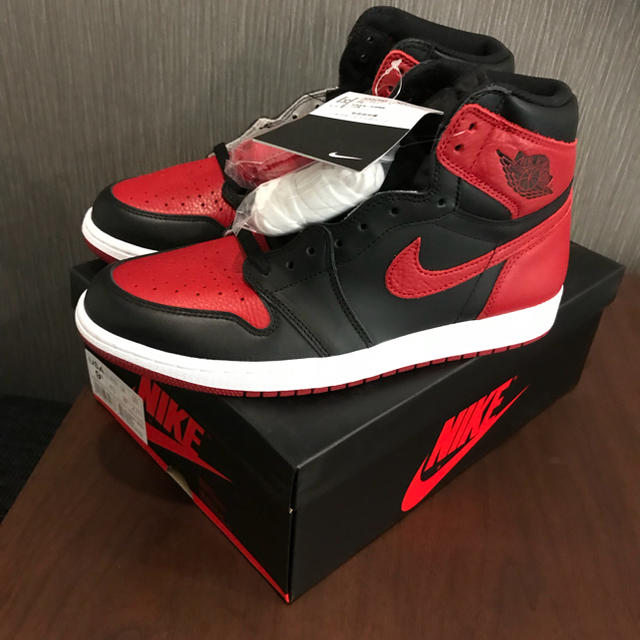 国内正規 AIRJORDAN1 RETRO HIGH OG BREDBANNED靴/シューズ