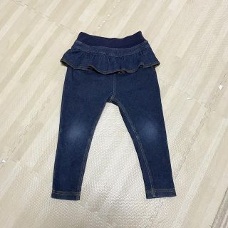 プティマイン(petit main)の＊専用＊ petit main フリルデニムパンツ スキニーパンツ 90(パンツ/スパッツ)