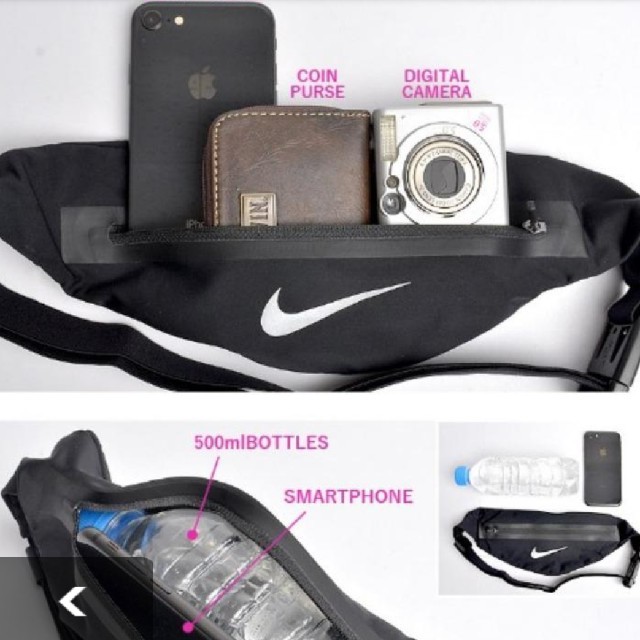 nike zip pocket expandable waistpack