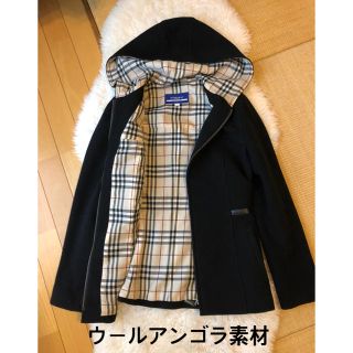 バーバリーブルーレーベル(BURBERRY BLUE LABEL)の美品本物バーバリーブルーレーベル上質ウールアンゴラブルゾン♫(ブルゾン)