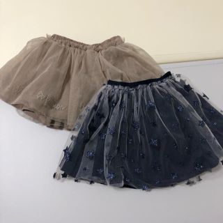 ザラキッズ(ZARA KIDS)のチュールスカート 2枚セット(スカート)