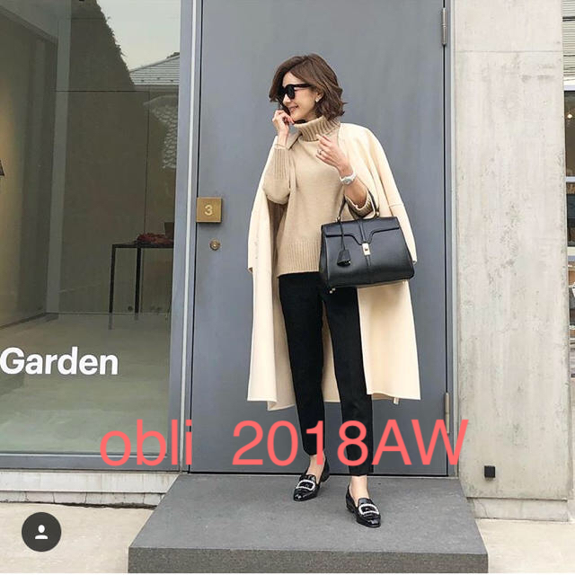 Drawer(ドゥロワー)のobli☆2018AW☆新品未使用☆カラーハイネックニット☆ベージュ レディースのトップス(ニット/セーター)の商品写真