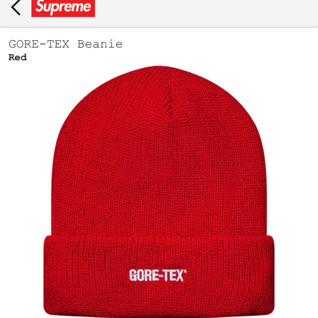 Supreme GORE-TEX Beanie Red帽子