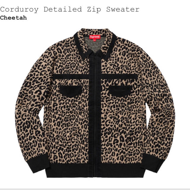 Supreme(シュプリーム)のsupreme Corduroy Detailed Zip Sweater M メンズのトップス(ニット/セーター)の商品写真