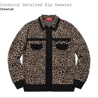 シュプリーム(Supreme)のsupreme Corduroy Detailed Zip Sweater M(ニット/セーター)