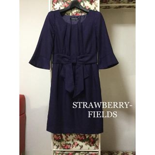 ストロベリーフィールズ(STRAWBERRY-FIELDS)の【最終お値下げ】 リョウ様   ストロベリーフィールズ  ワンピース  パープル(ひざ丈ワンピース)