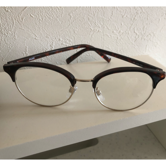 BEAMS(ビームス)のNOEYEDIA ノーアイディア ブラウン伊達メガネ レディースのファッション小物(サングラス/メガネ)の商品写真