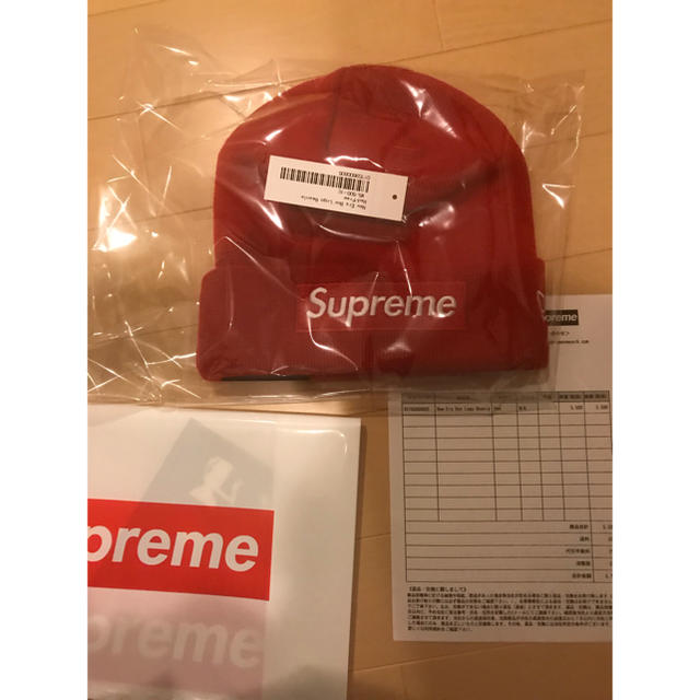 Supreme New Era Beanie Box Logo RED