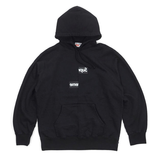 白 M supreme Comme Des Garcons  Box パーカー