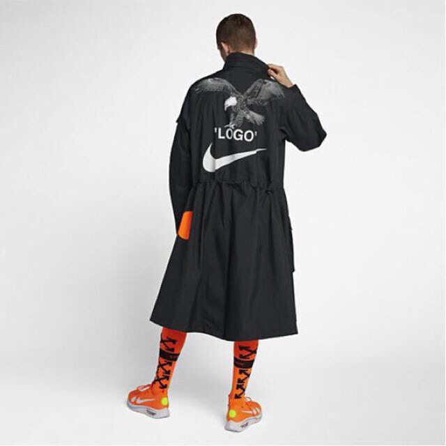 ナイロンジャケットOff-White  NIKE ロングコートM