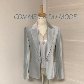 コムサデモード(COMME CA DU MODE)のCOMME CA DU MODE 9号サイズ ベルベット ジャケット(テーラードジャケット)