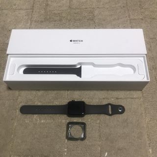 アップル(Apple)のapple watch series3 42mm セルラーモデル おまけ付(その他)