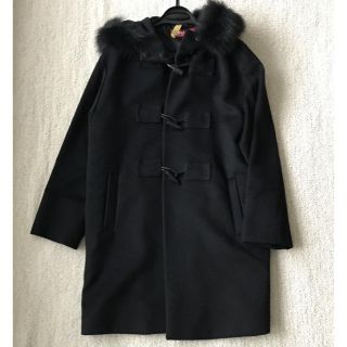 マックスマーラ(Max Mara)のMax Mara ファー フード コート ダッフルコート(ダッフルコート)