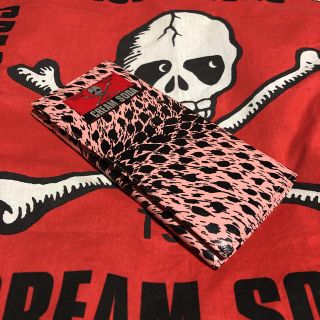 【美品】CREAM SODA ヒョウ柄財布ピンク(長財布)