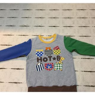 ホットビスケッツ(HOT BISCUITS)の値下げ✴︎ミキハウス ホットビスケッツ　HOT B　長袖 トレーナー 120cm(Tシャツ/カットソー)