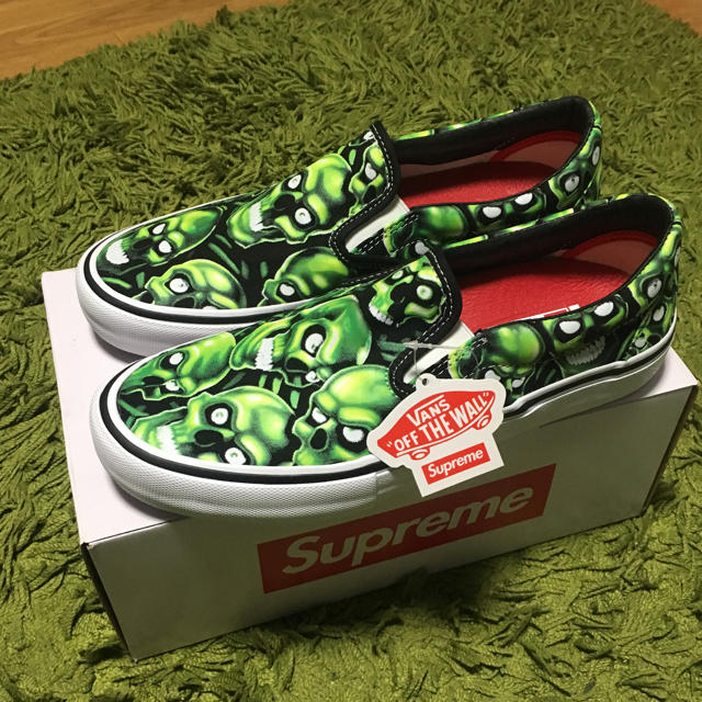 Supreme(シュプリーム)のsupreme vans スカル slip-on 27 9 メンズの靴/シューズ(スリッポン/モカシン)の商品写真