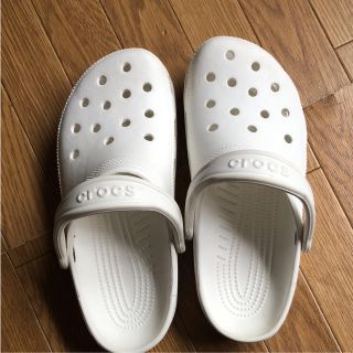 クロックス(crocs)のクロックス  白(サンダル)