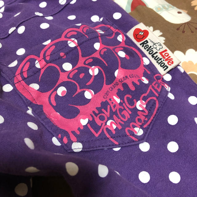 LOVE REVOLUTION(ラブレボリューション)のラブレボ ドットパンツ キッズ/ベビー/マタニティのキッズ服女の子用(90cm~)(パンツ/スパッツ)の商品写真