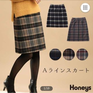 ハニーズ(HONEYS)のハニーズ美品！チェックスカート(ひざ丈スカート)