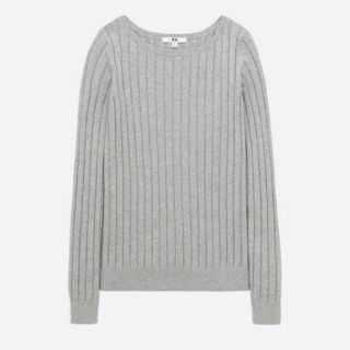 ユニクロ(UNIQLO)のユニクロ　コットンカシミア　リブニット　M(ニット/セーター)