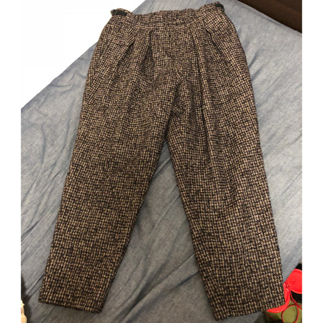 COMOLI(コモリ)のsayatomo Karusan Tweed Slacks "BROWN" メンズのパンツ(スラックス)の商品写真