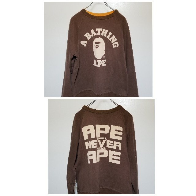 A BATHING APE - A BATHING APE トレーナー リバーシブルの通販 by べーひろ's shop｜アベイシングエイプならラクマ