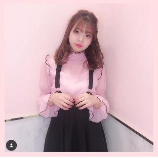 リリーブラウン(Lily Brown)のlissi boutique ブラウス ピンク pink(シャツ/ブラウス(長袖/七分))