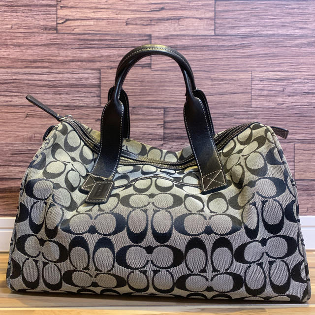 ⭐️美品正規品 COACHコーチシグネクチャーミニボストンバック ⭐️美品正規品 COACHコーチシグネクチャーミニボストンバック