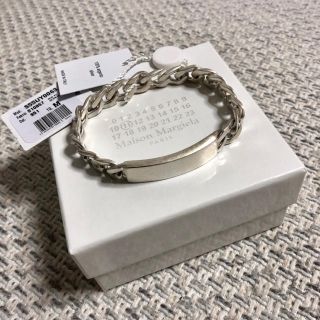 マルタンマルジェラ(Maison Martin Margiela)の新品！Maison Margiela IDブレスレット シルバー サイズM(ブレスレット)