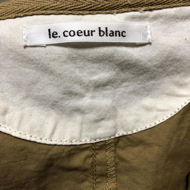 le.coeur blanc(ルクールブラン)のle. coeur blanc ノーカラーコート レディースのジャケット/アウター(スプリングコート)の商品写真