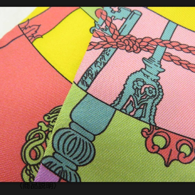 Hermes(エルメス)の新品★エルメス トゥイリー ツイリー 鍵の螺旋 箱付 レディースのファッション小物(バンダナ/スカーフ)の商品写真