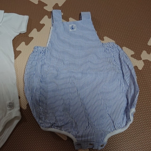 PETIT BATEAU(プチバトー)のPETIT BATEAU ロンパース２枚セット キッズ/ベビー/マタニティのベビー服(~85cm)(ロンパース)の商品写真