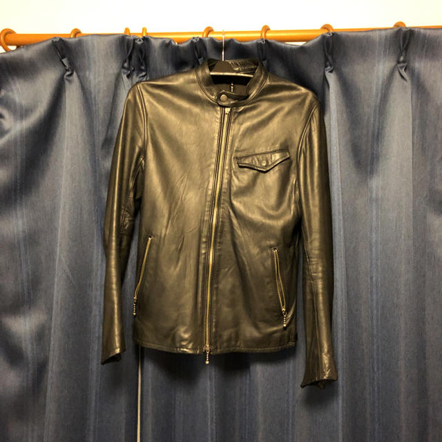 グラム シングル ライダースジャケット ラム革 | bombaytools.com