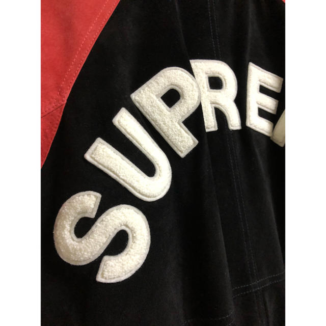 Supreme(シュプリーム)のsupreme suede varsity jacket Mサイズ メンズのジャケット/アウター(スタジャン)の商品写真