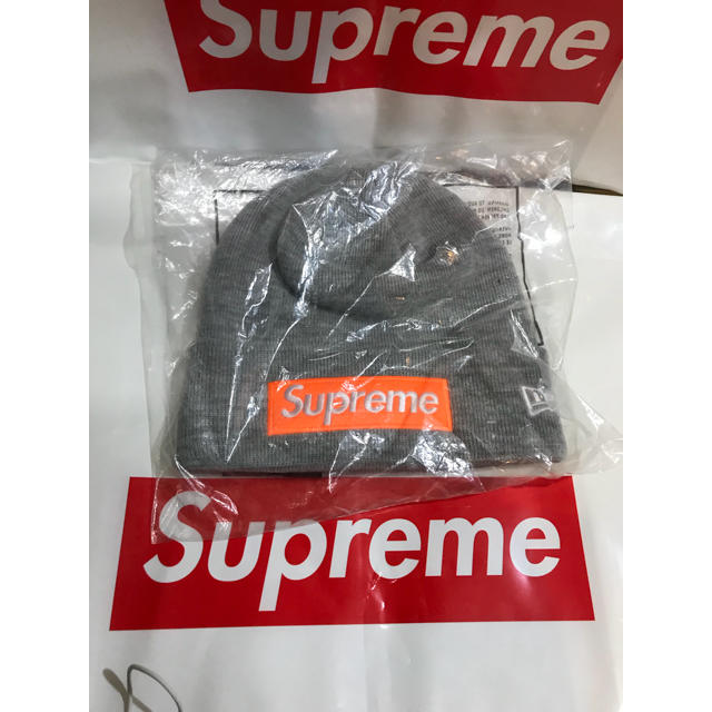 帽子Supreme box logo new era beanie 17aw