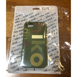 ニコアンド(niko and...)の新品・未開封 ニコアンド  iPhoneケース カーキ(iPhoneケース)