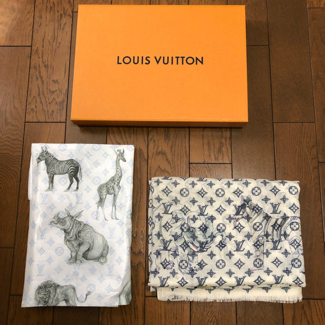 LOUIS VUITTON(ルイヴィトン)の【かなり希少！】 ルイヴィトン チャップマン 大判ストール メンズのファッション小物(ストール)の商品写真