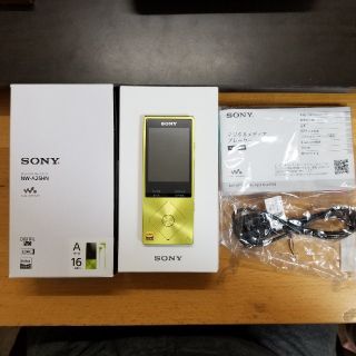 ウォークマン(WALKMAN)のウォークマン NW-A25 ライムイエロー(ポータブルプレーヤー)