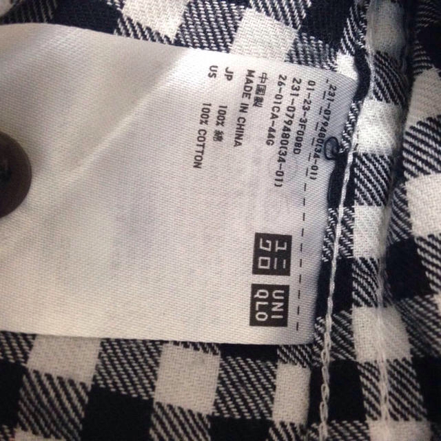 UNIQLO(ユニクロ)のUNIQLO ギンガムチェックシャツ レディースのトップス(シャツ/ブラウス(長袖/七分))の商品写真