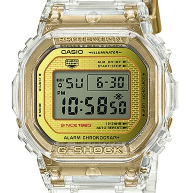 状態は良い G-SHOCK 35周年記念 グレイシアゴールド DW-5035E-7JR