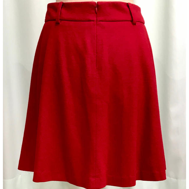 IENA(イエナ)のIENA イエナ 100%ウール フレアスカート レッド 赤 レディースのスカート(ひざ丈スカート)の商品写真