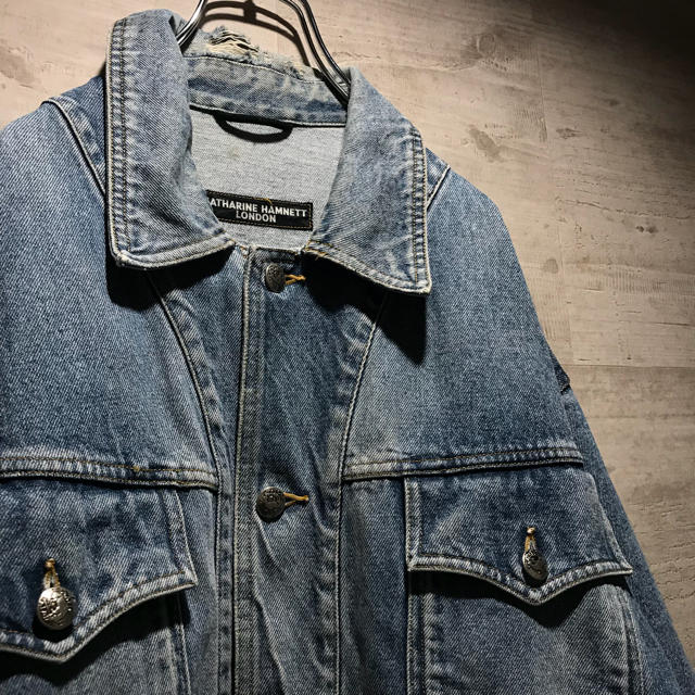 90sKATHRINE HAMNETT 6pocket denim jacket