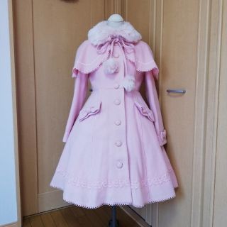 アンジェリックプリティー(Angelic Pretty)のAngelic Pretty コート ピンク 専用(ロングコート)